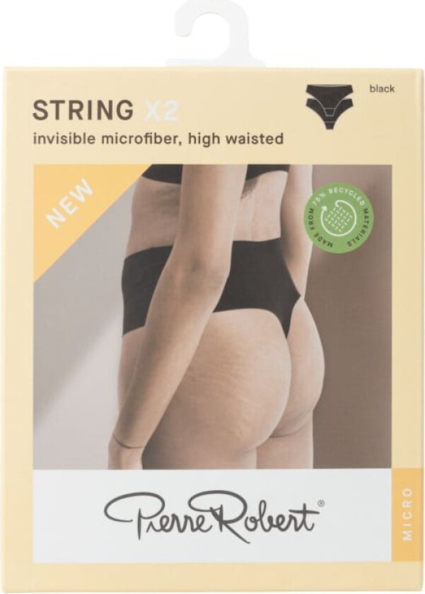 String Micro Black S 2stk Pierre Robert