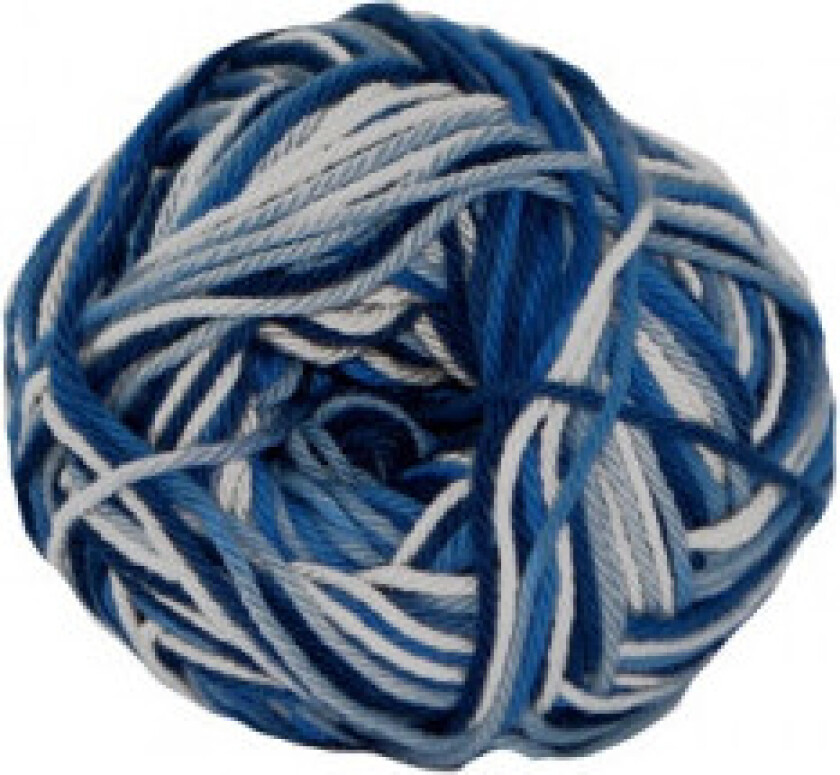 Cotton nr. 8 Garn 599 Blå Nyanser