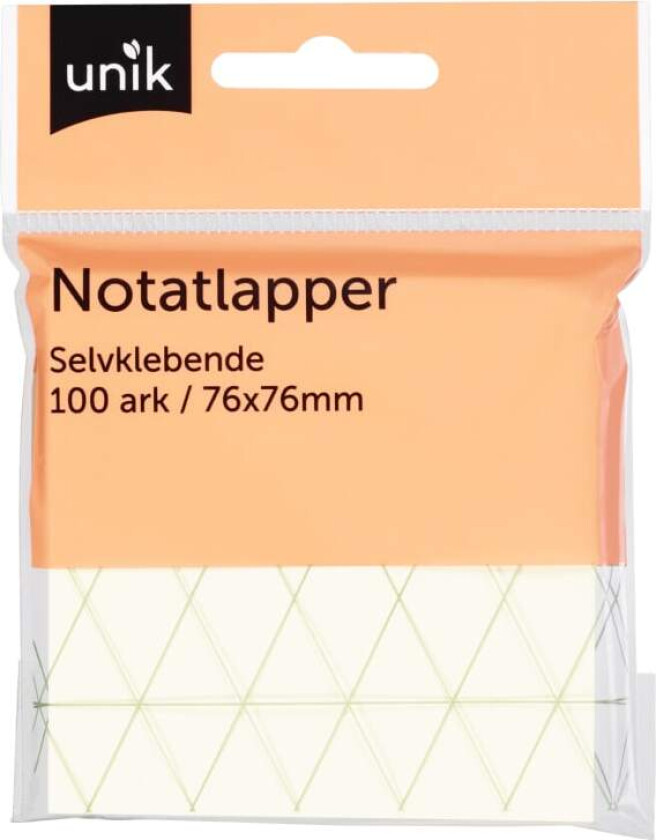 Notatlapper Selvklebende 76x76mm 100ark
