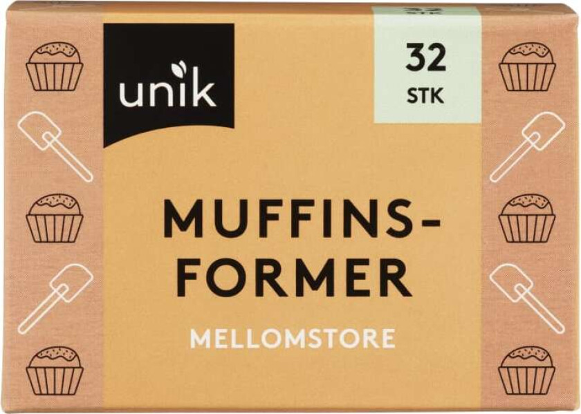 Muffinsformer Mellomstore 32stk