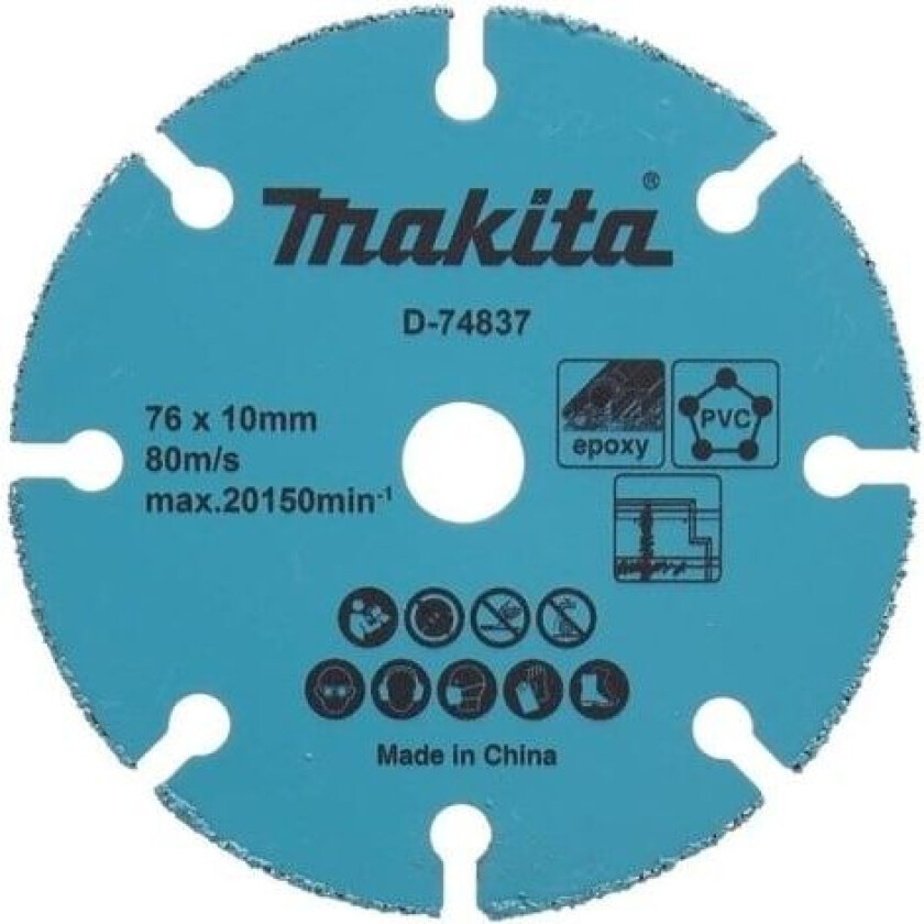Skive med hardmetall MAKITA 76x10x1,7mm