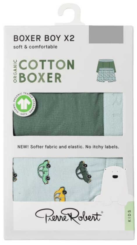 Boxer Cotton Boy Jadegreen-Skyblue 98-104