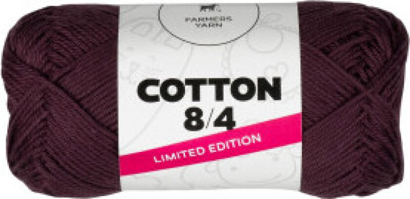 Farmer's Yarn 8/4 Bomull Garn 19 Mørk lilla