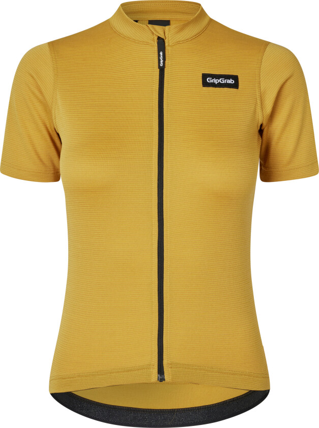 Gripgrab Women's Gravelin Merinotech Short Sleeve Jersey Mustard Yellow XL, Mustard Yellow