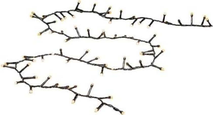 Cluster light, Kjede, Sort, Plast, Universell, IP44, 1500 lamper