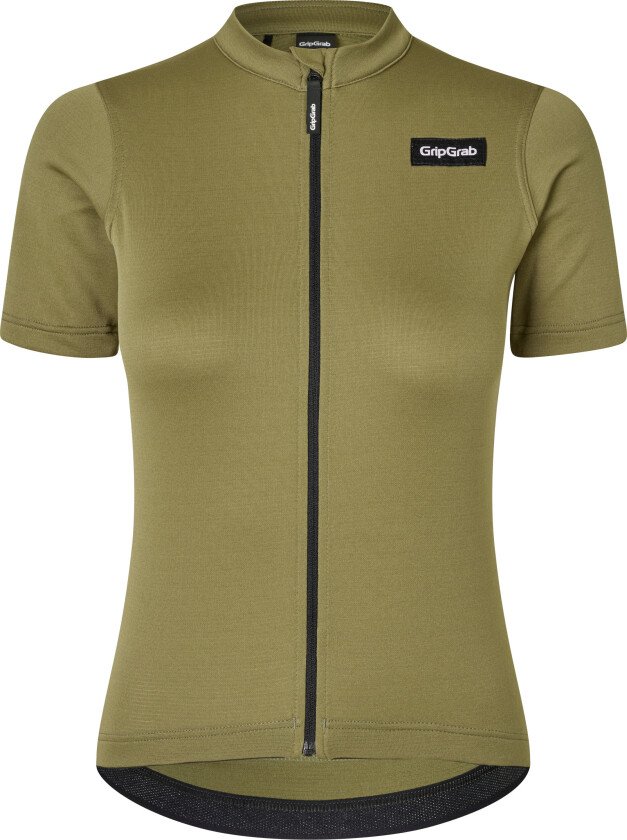 Gripgrab Women's Gravelin Merinotech Short Sleeve Jersey Olive Green L, Olive Green