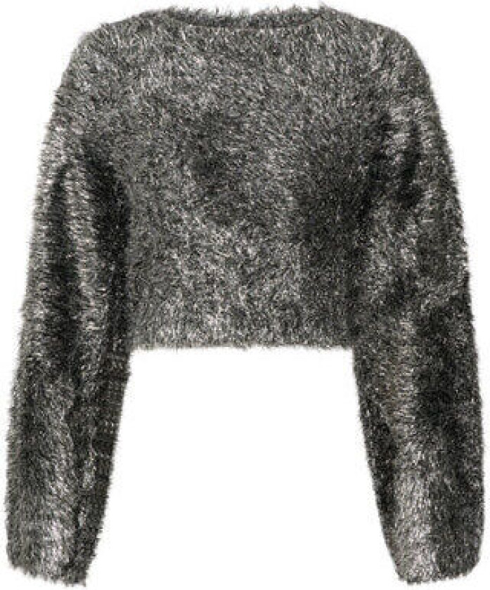 MattianiGZ Cropped Pullover - Gun Metal L
