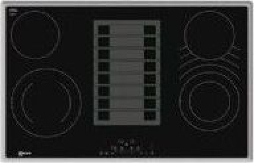 N 70 T18BD3AN0 - Elektrisk komfyrtopp - 4 plater - Nisje - bredde: 78 cm - dybde: 50 cm - Klasse A - med pynt av rustfritt stål - svart med nedslagsutstøting