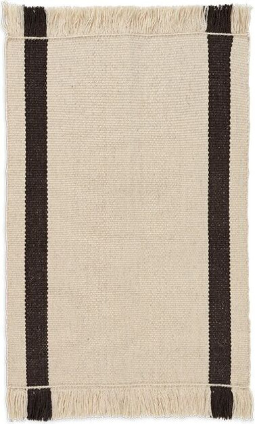 Calm kelim dørmatte Off-white, Coffee, 50x70 cm