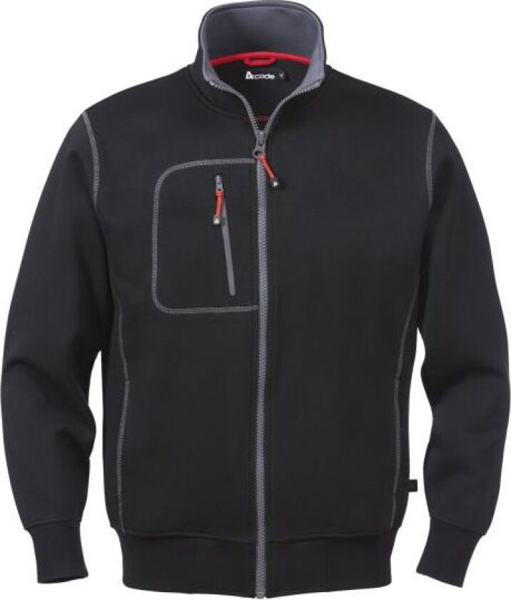 1747 DF Sweatshirtjakke svart Svart