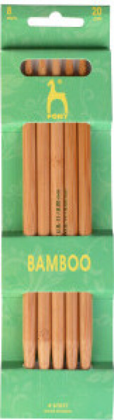 Strømpepinner Bambus 20cm 8,00mm / 7.9in US 11