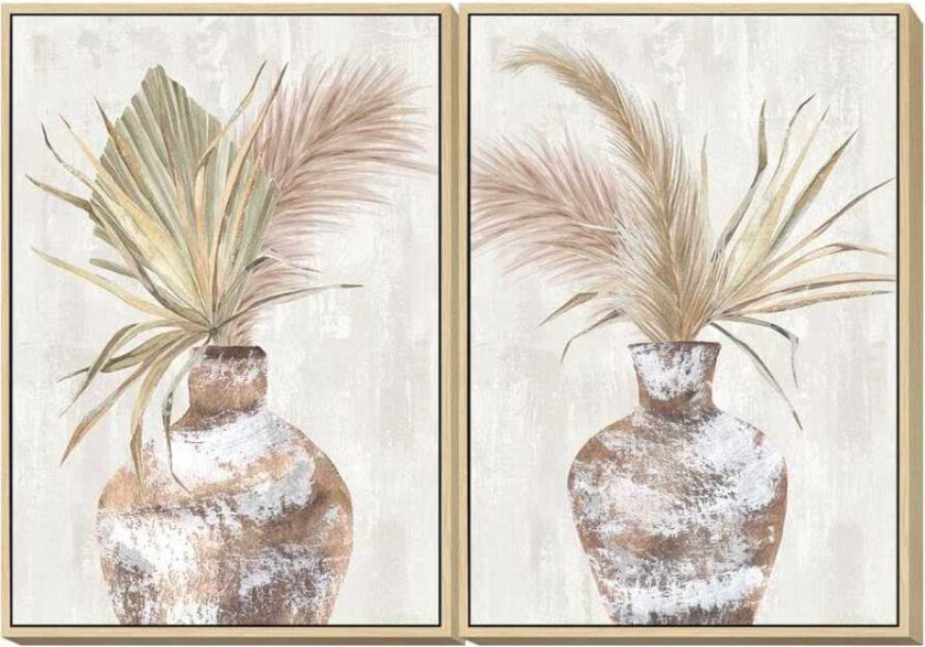 Maleri DKD Home Decor Vase Skandinavisk (2 kvanta)