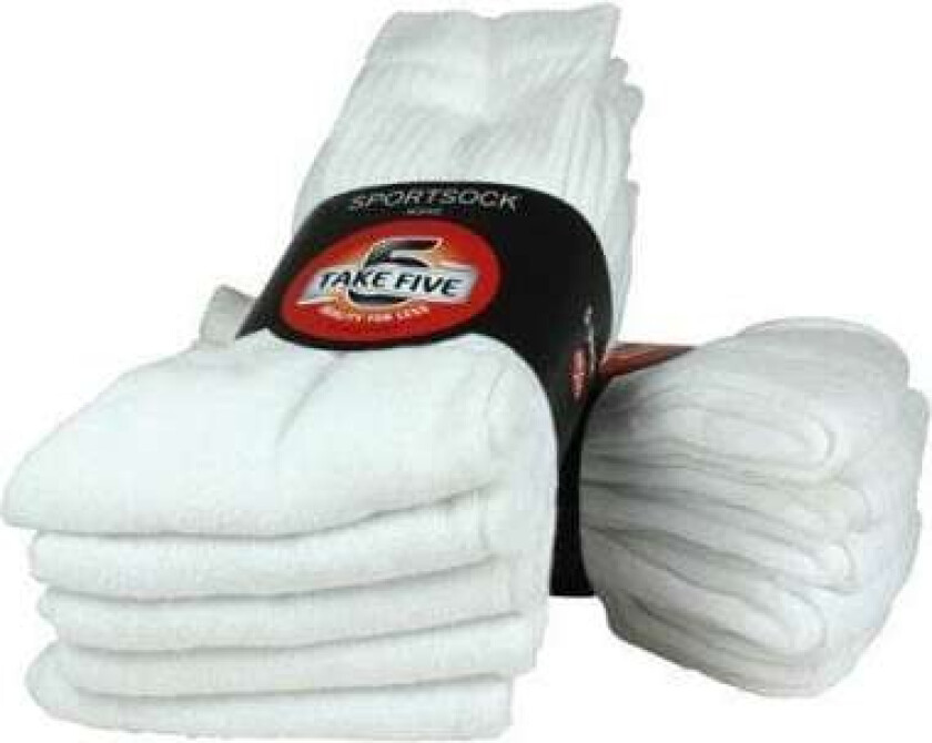 Walking Sokker Hvite 10-Pack