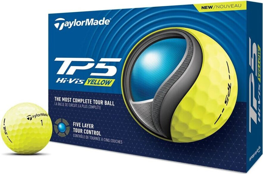 Taylormade Tp5 Golfball Gul