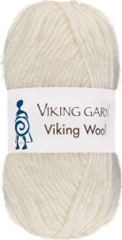 Viking Garn Ull Hvit 500