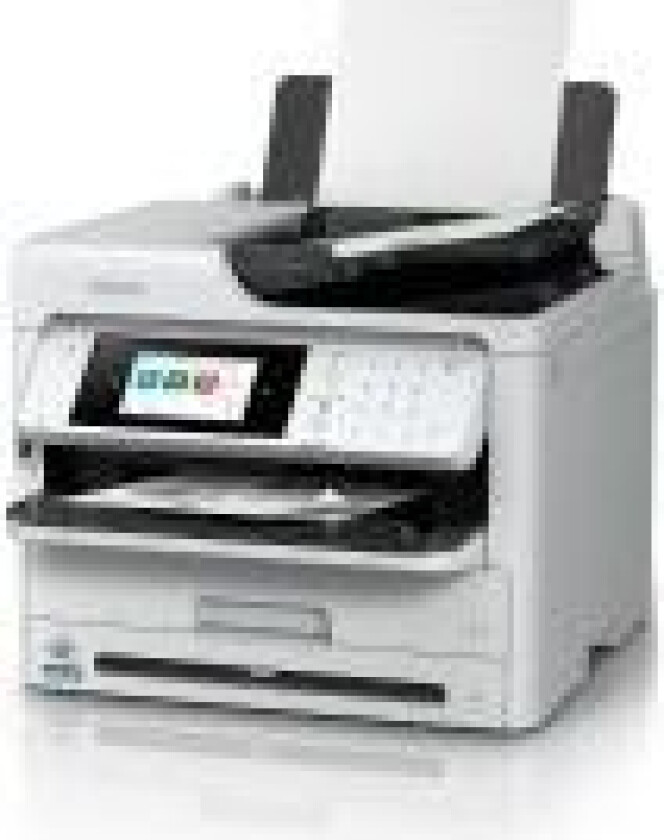 WorkForce Pro WF-M5899DWF - Multifunksjonsskriver - S/H - ink-jet - 216 x 297 mm (original) - A4/Legal (medie) - opp til 25 spm (trykking) - 330 ark - 33.6 kbps - USB 2.0, Gigabit LAN, Wi-Fi(ac)