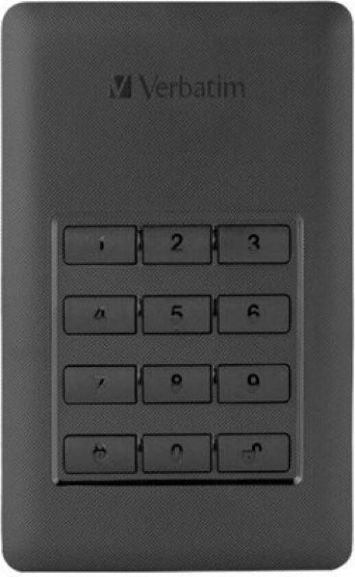 Store 'n' Go Secure Portable HDD - 2TB - Ekstern Harddisk - 2TB - Svart