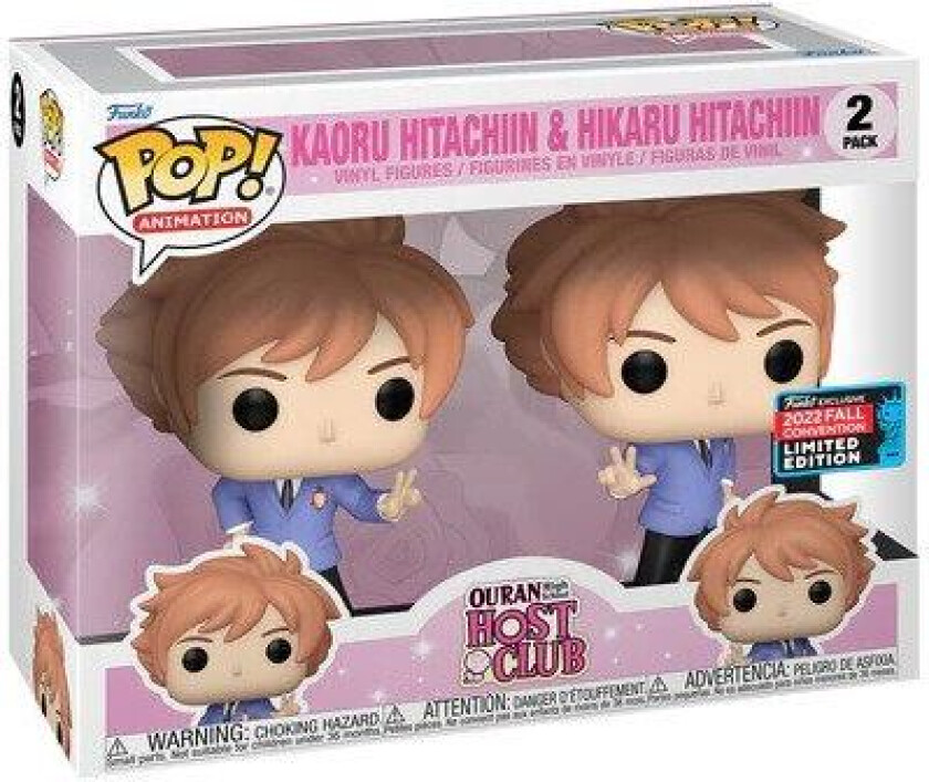 Funko Pop! 2-pack Animation: Ouran High School Host Club - Kaoru Hitachiin Hikaru Hitachiin (convention Limited Edition) Vinyl Figure