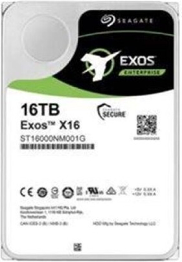 Exos X16 - 16TB - Harddisk - ST16000NM003G - SATA-600 - 3.5"