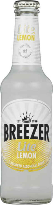 Bacardi Breezer Lemon Lite 27,5cl flaske