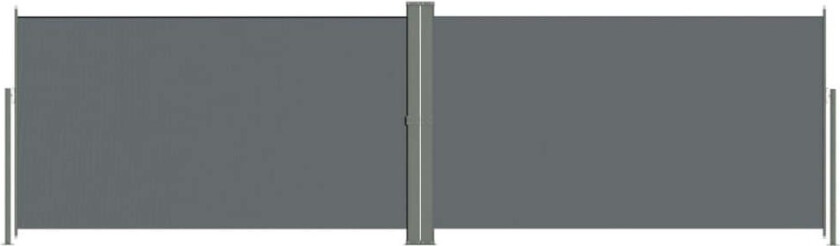 Uttrekkbar sidemarkise 180x600 cm antrasitt