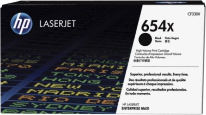 Hp Toner Svart 654x 20.5k - Cf330x
