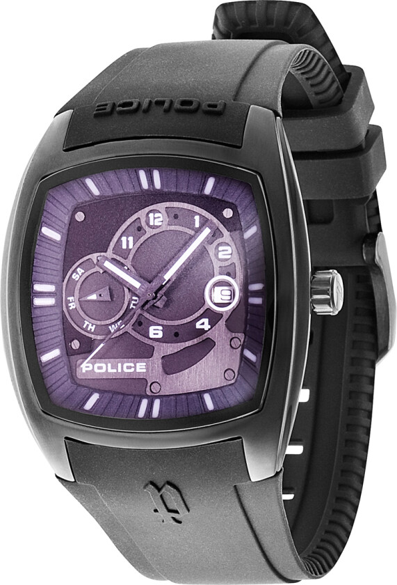 Torque PL13547JSB/61 - Kvarts - Sort - Herreklokker - Silikon - Mineral