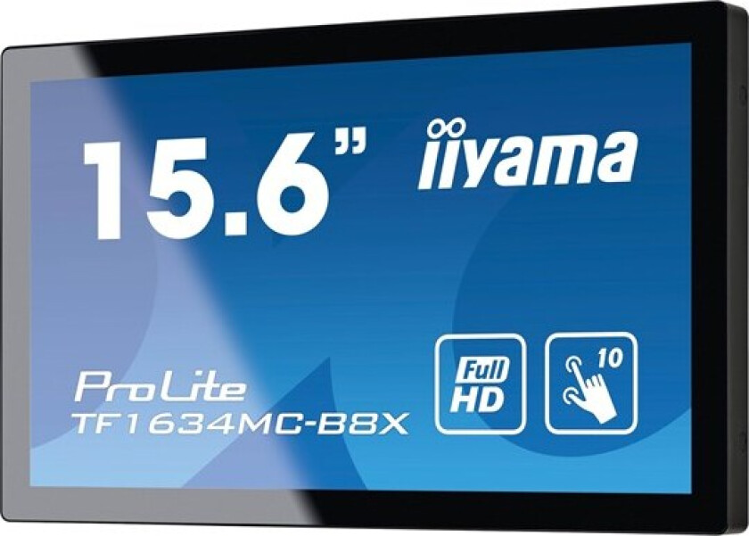 Iiyama Prolite Tf1634mc-b8x 15.6" Touch Open Frame Fhd Ips 16:9