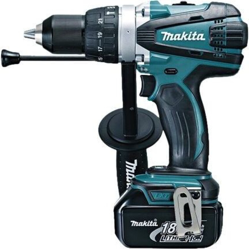 DHP458RTJ - Drill/driver - trådløs - 2 hastigheter - 91 N·m - 2 batterier - 18 V