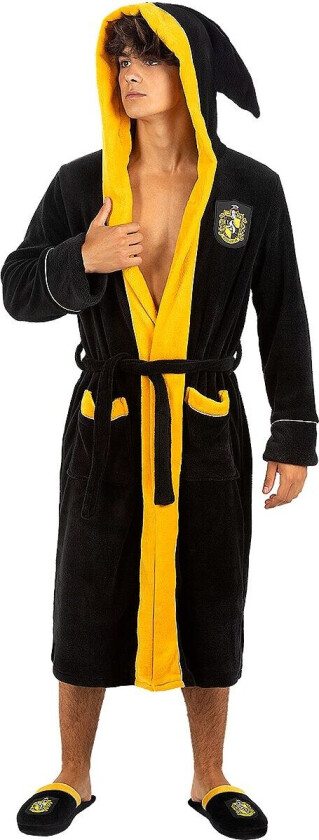 FUNIDELIA Håsblås morgenkåpe - Harry Potter til dame og mann - Gul