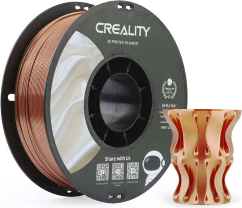 CR-PLA Silk - 1.75mm - 1kg Red Copper