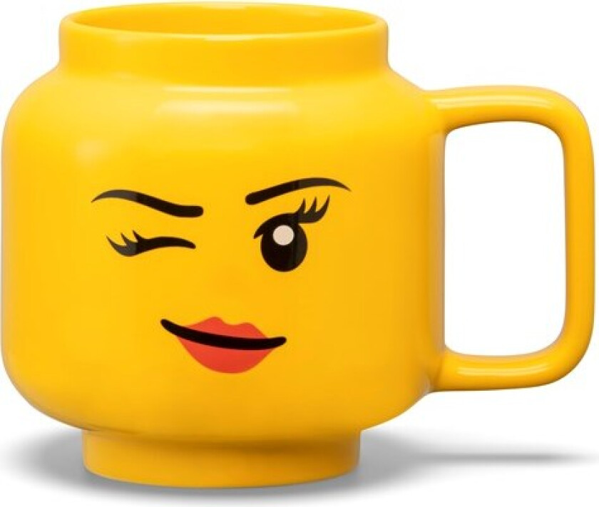 Ceramic Mug Large Winking Girl - 530 ml