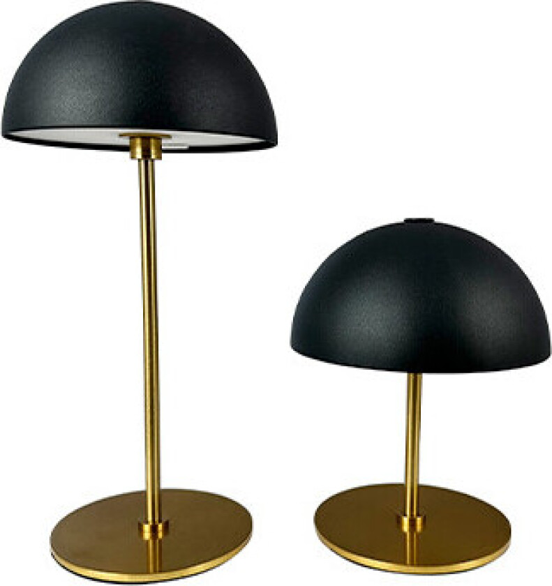 - Along Mini Portable Bordlampe 2pcs. Black/Brass