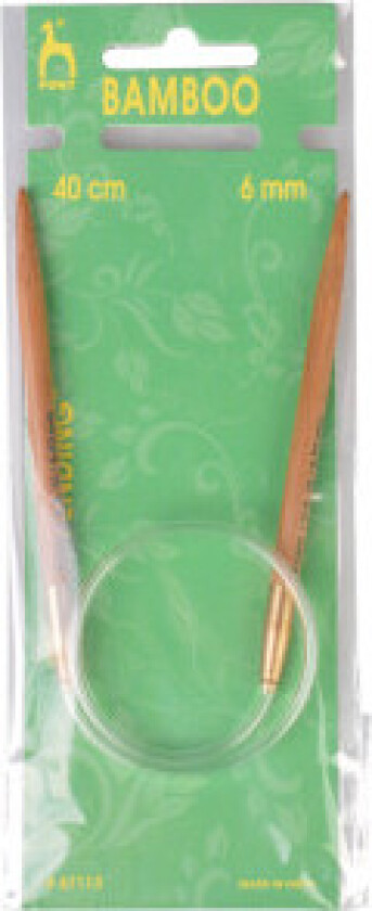 Rundpinner Bambus 40cm 6,00mm / 15.7in US 10