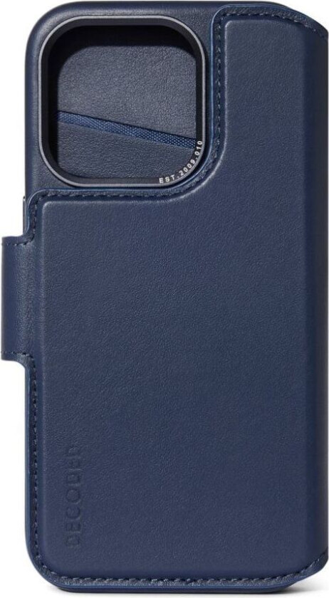 Decoded iPhone 15 Pro Max Etui Leather Detachable Wallet True Navy