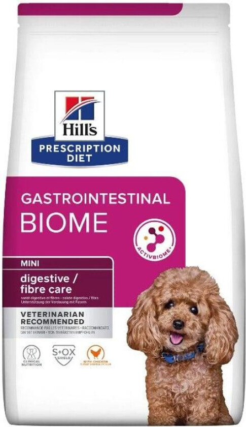 Hill's Prescription Diet Canine Gastrointestinal Biome Mini Digestive/Fibre CareChicken (1 kg)