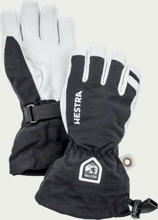 Army Leather Heli Ski Svart 10-11år