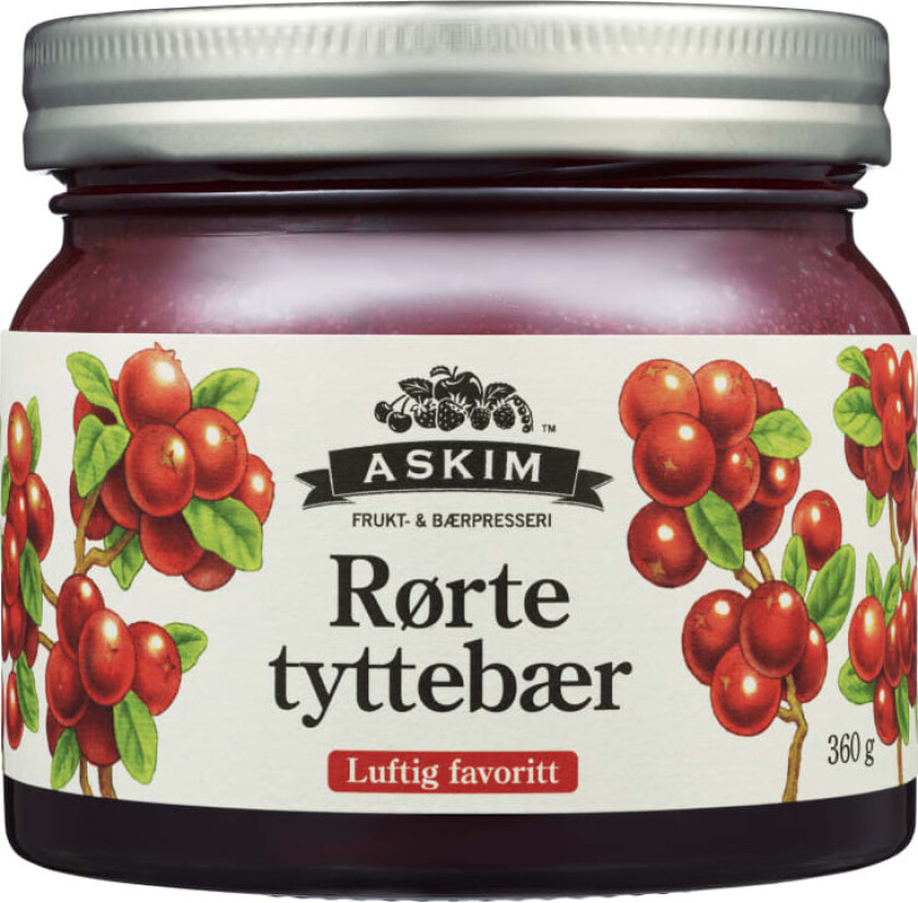 Tyttebær Rørte 360g