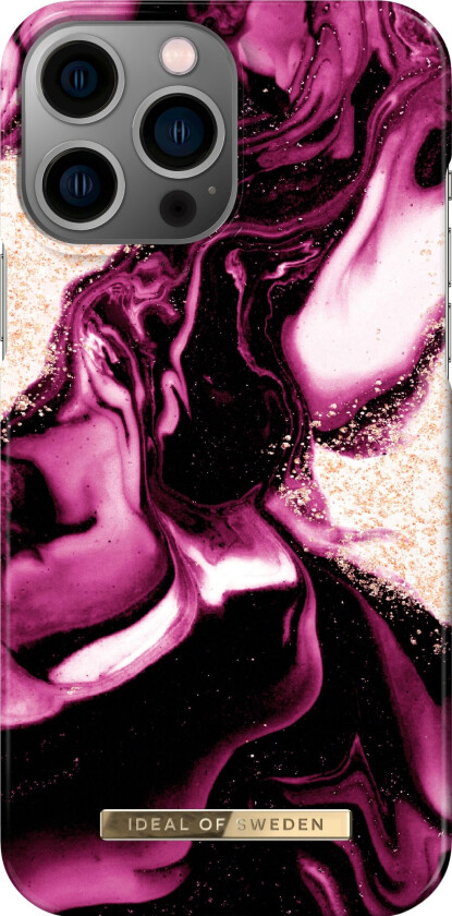 Mobildeksel for iPhone 13 Pro Max Golden Ruby Marble