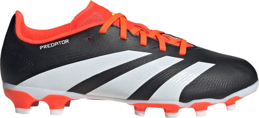 Bilde av adidas Predator League Low MG / Q1 24, fotballsko gress og kunstgress, junior Core Black/Ftwr Whit