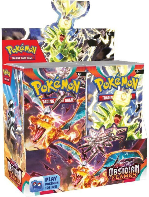 TCG Scarlet & Violet 3: Obsidian Flames Booster Display (36 Boosters) Booster Box