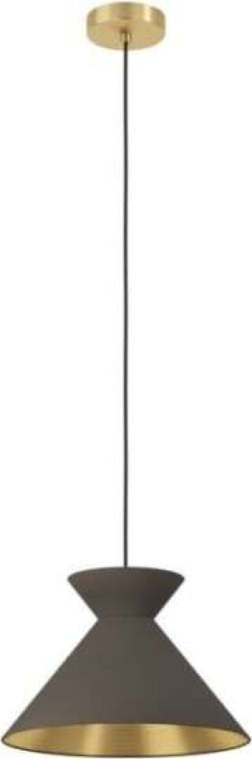 Nastasia, Fleksibel montering, Sort, Messing, Cappuccino, Messing, Stoff, Stål, Sort, Innendørs