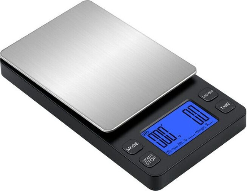 INF 2 kg/0,1 g Palm kaffevekt Oppladbar bærbar Flerfarget