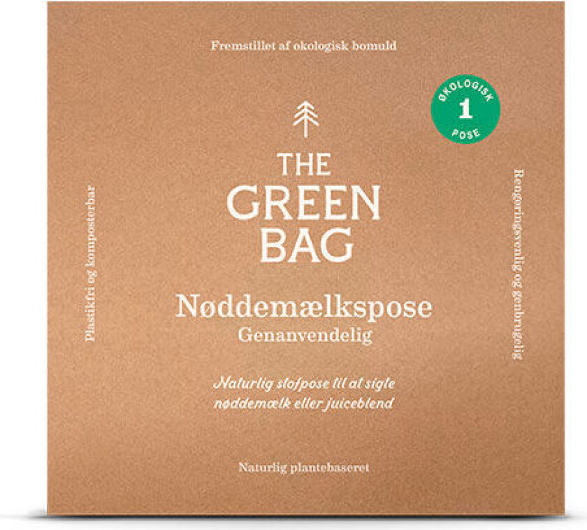 Nøttemelkpose av Økologisk Bomull 30 X 30 Cm - Gjenvinnbar - 1 Stk