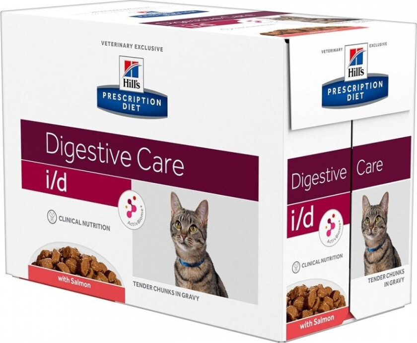 Bilde av Hill's Prescription Diet Feline i/d Digestive Care Salmon 12x85 g