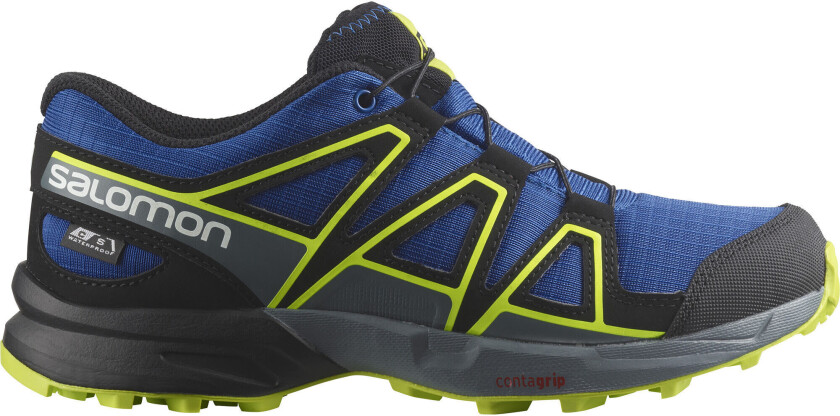 Juniors' Speedcross Climasalomon™ Waterproof Nautical Blue/Black/Acid Lime EU 37, Nautical Blue/Black/Acid Lime