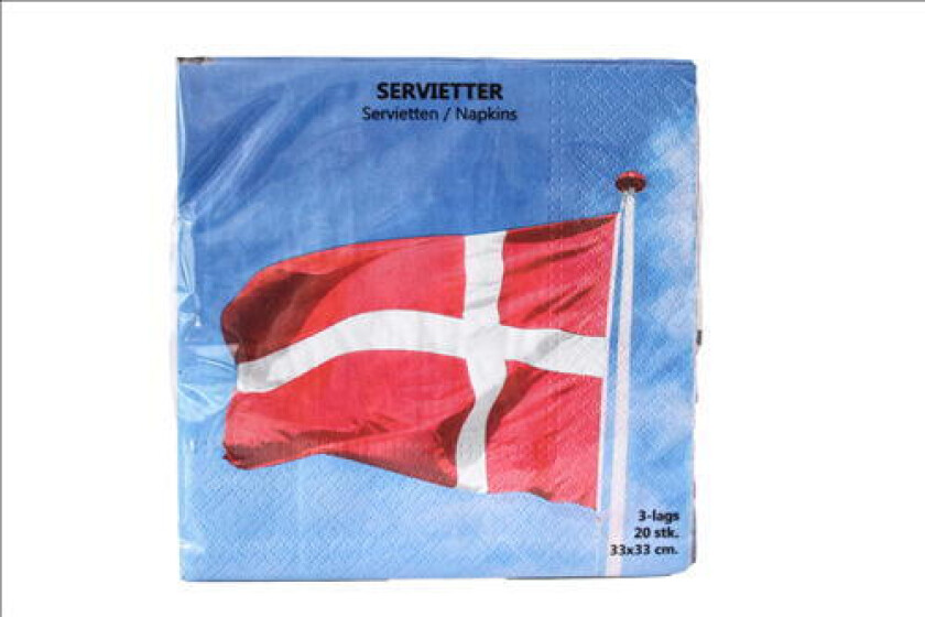 Bilde av Serviet 3-lags 4 Ass à 20 Stk. Danmark 33 X 33 Cm.