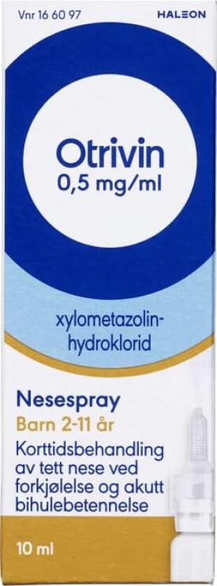 Otrivin Nesespray Barn 0,5mg 10ml