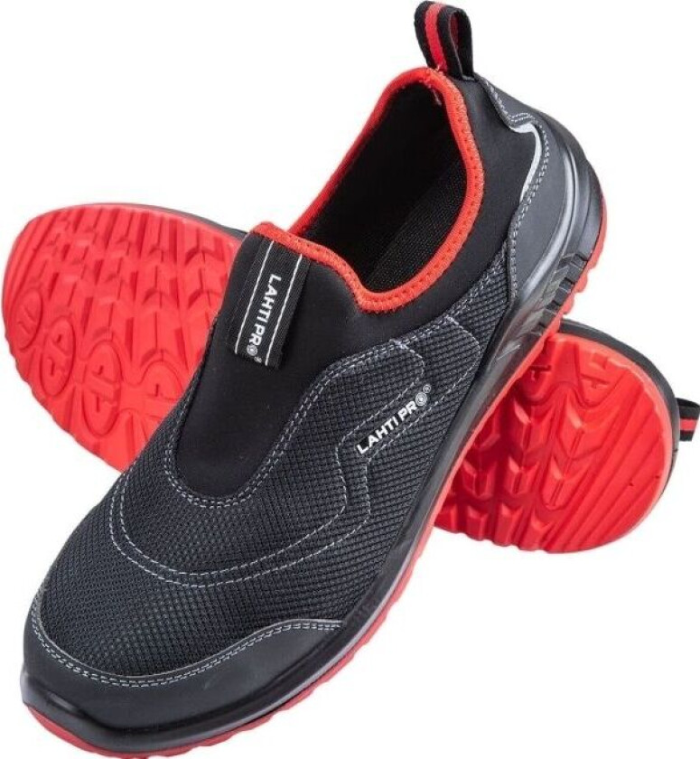 Lahti Pro SHOES WITHOUT PATTERNS.3D BLACK RED, S1P SRC, "42", CE, LAHTI