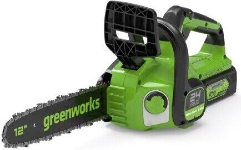 GD24CS30, 30 cm, 7,8 m/s, 76,2 / 8 mm (3 / 8"), Sort, Grønn, Batteri, 24 V - Uten batteri og opplader